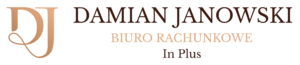 Poziome logo Biuro Rachunkowe In Plus Damian Janowski Łomża